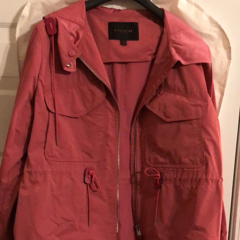 Pink Authentic Coach Raincoat
